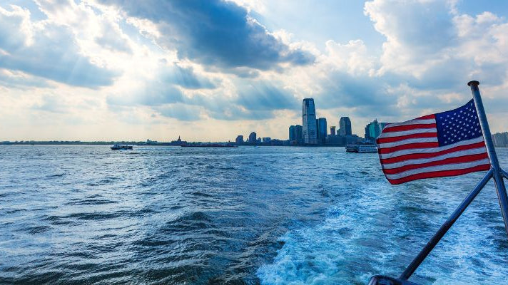American flag for boat