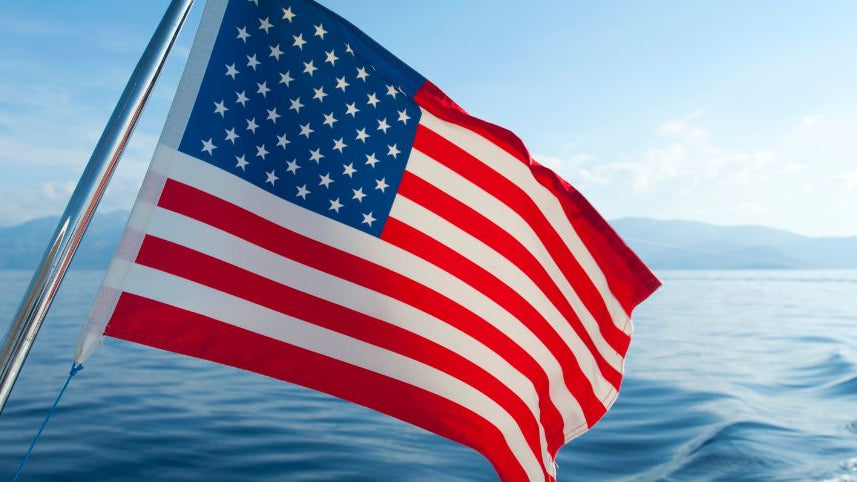 American flag for boat
