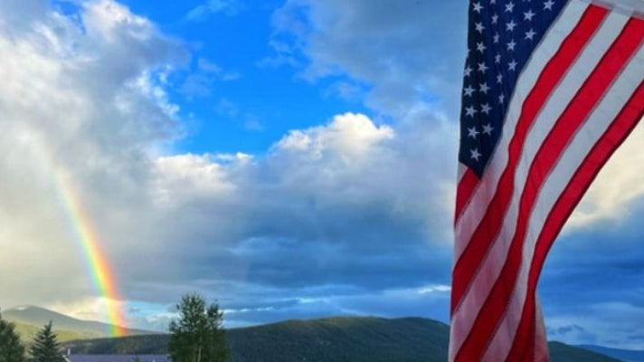 American flags