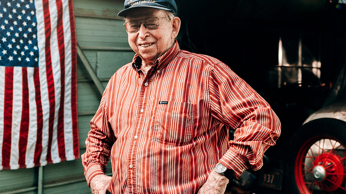 folded american flag