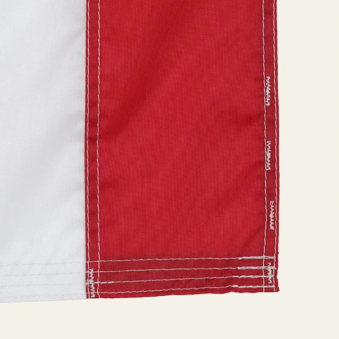 Bartacking for the 5x8 American flag