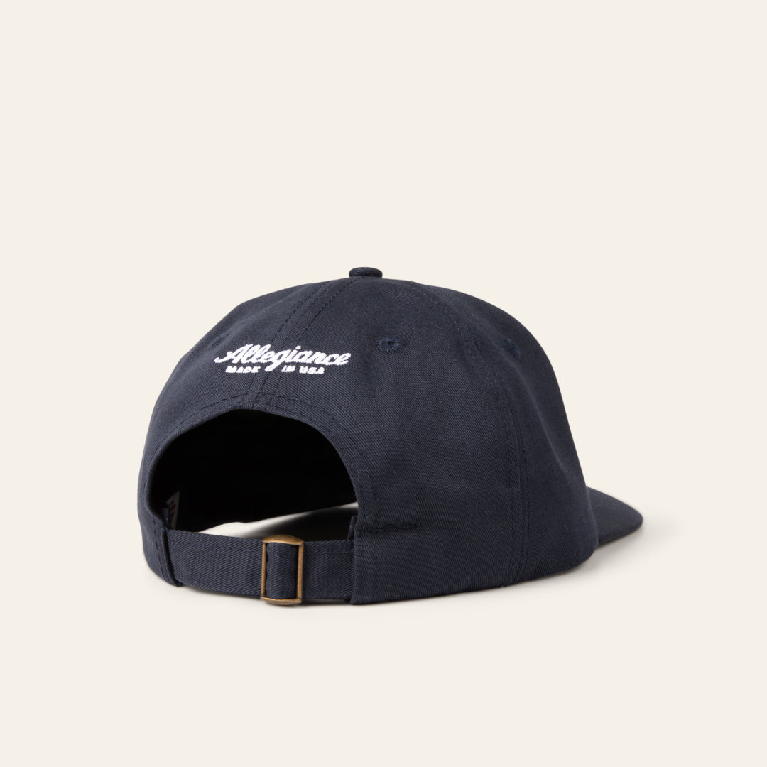 navy made in america dad hat