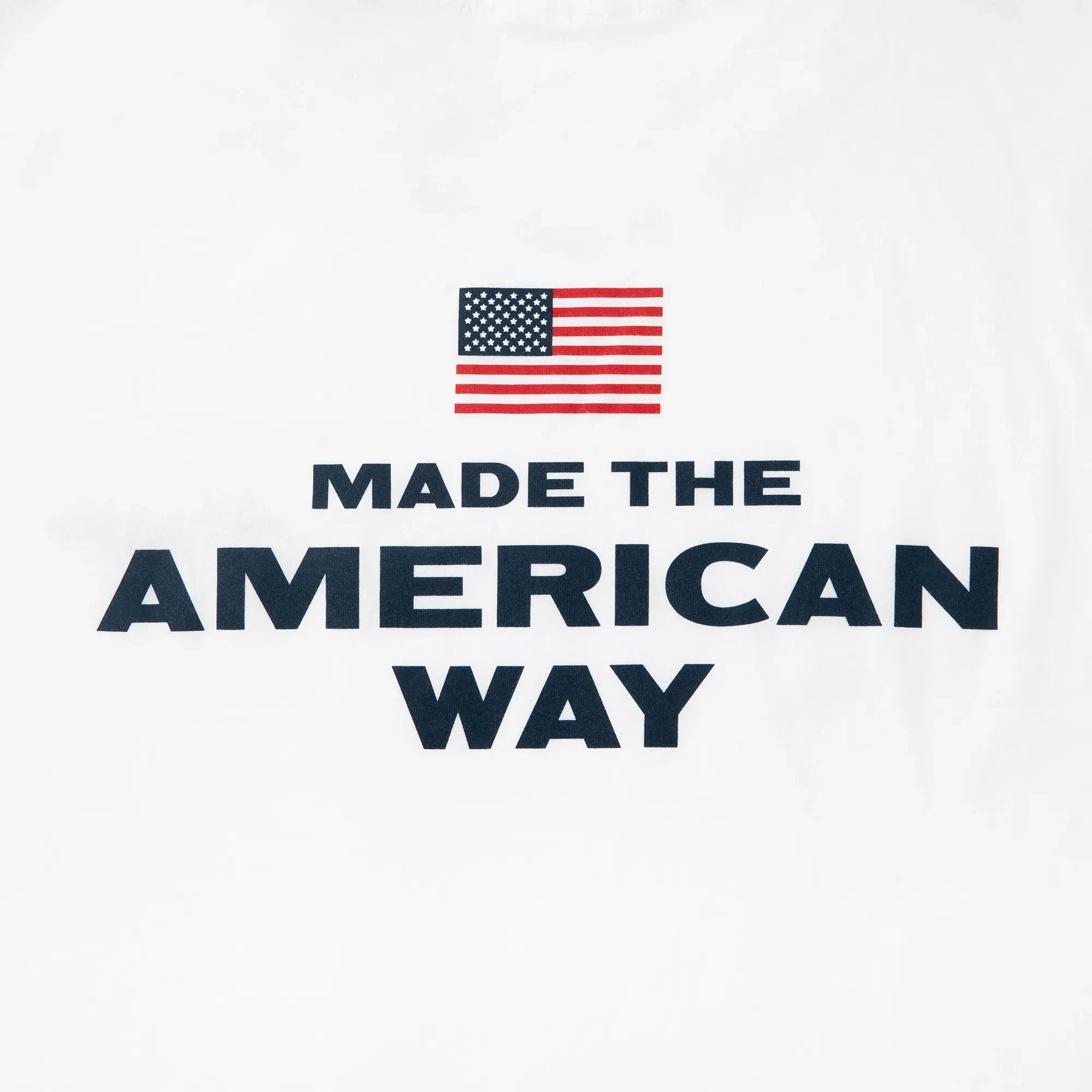 American made white tee