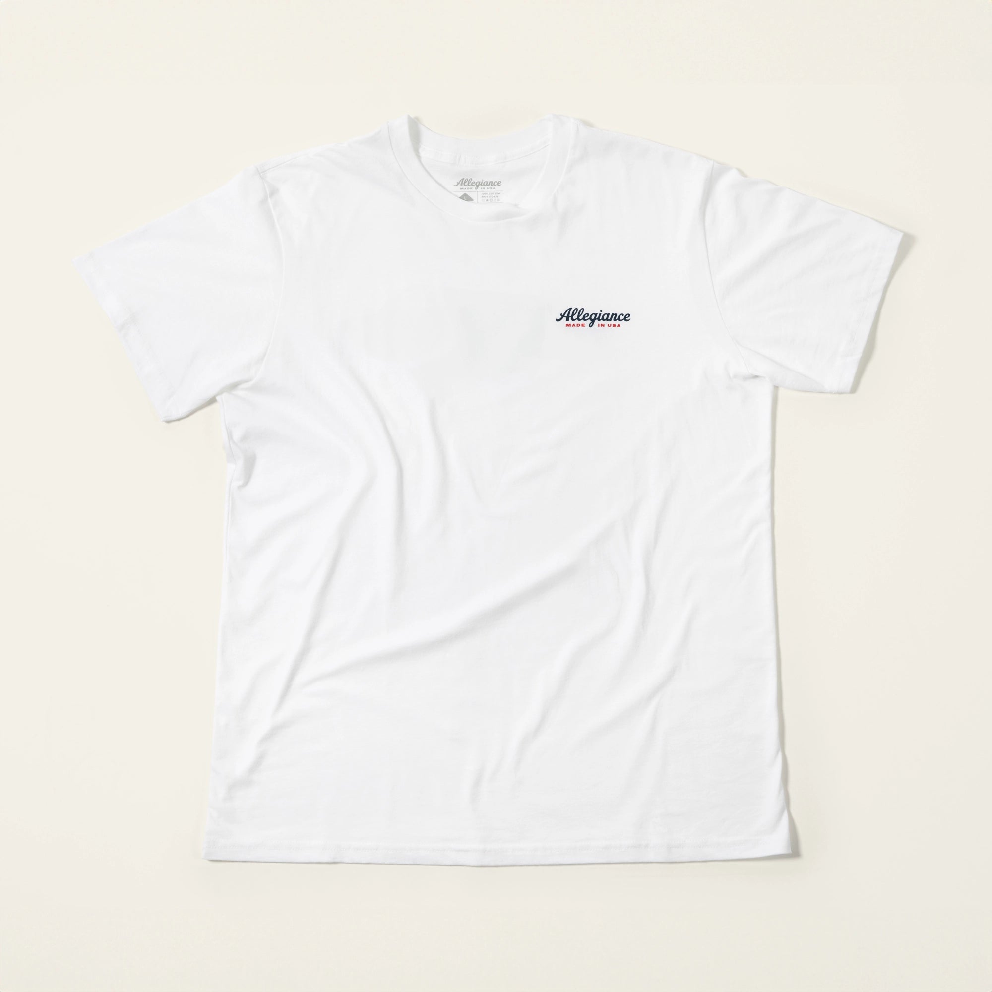 American made white tee