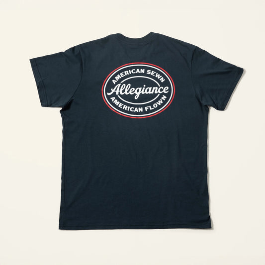 American made navy tee