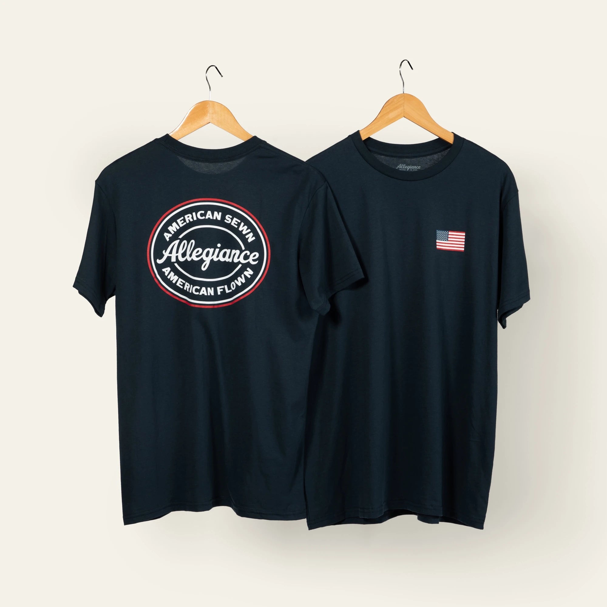 American made navy tee
