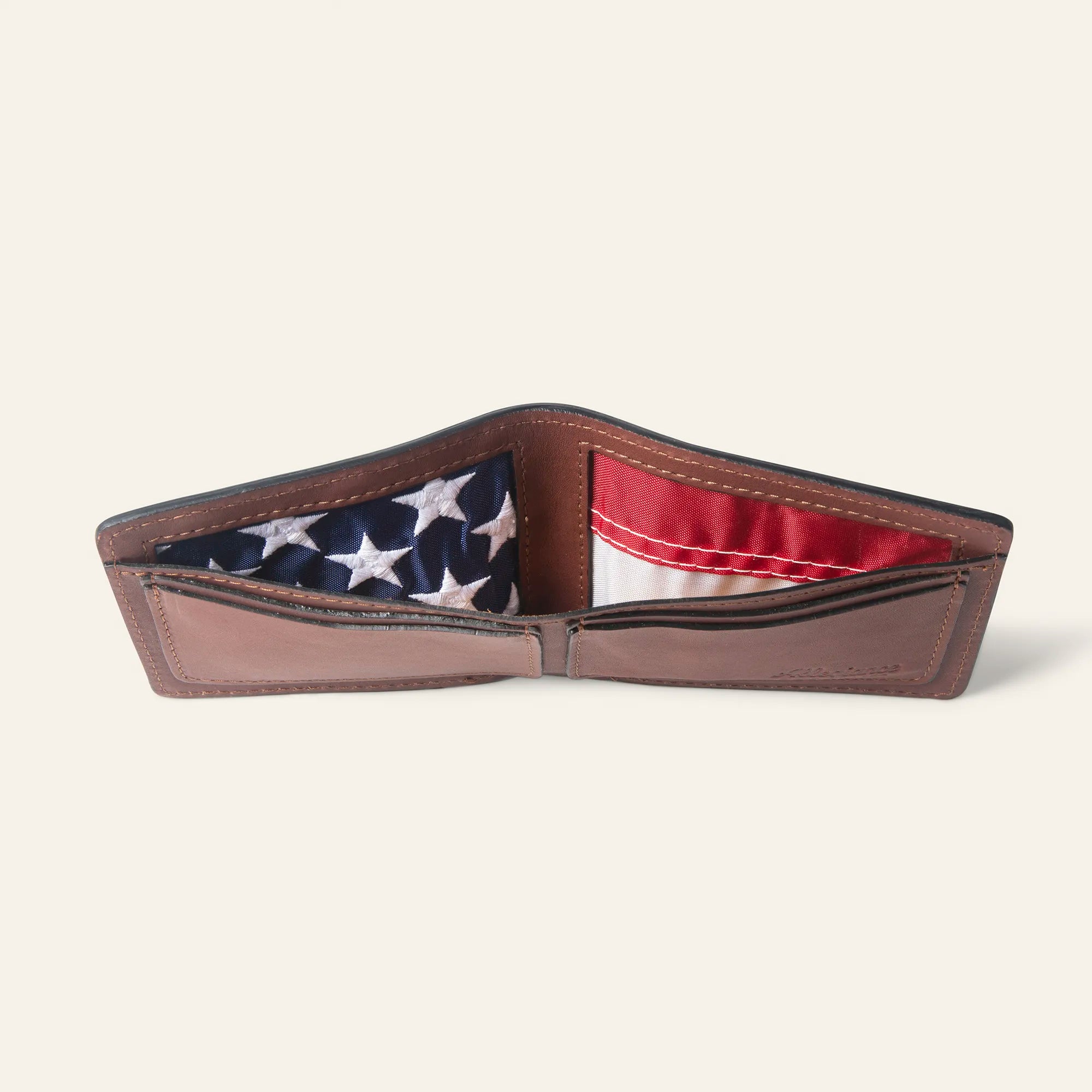 made in USA leather wallet