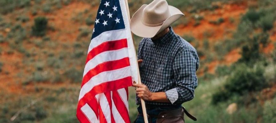 American flags