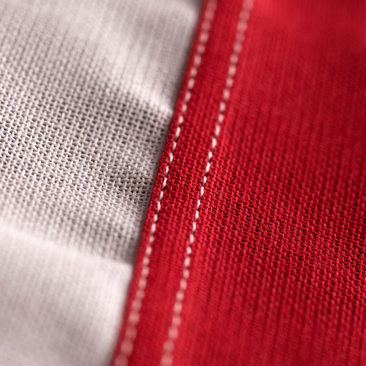 hand-stitched American flag