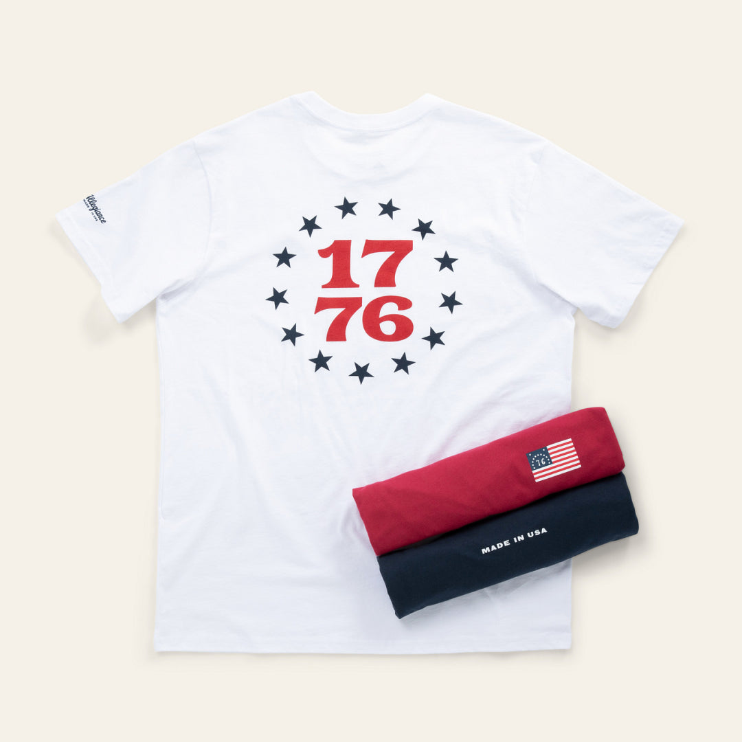 made in usa white tee