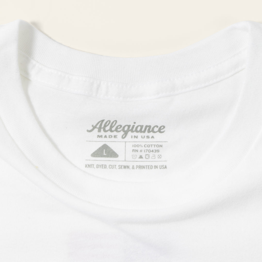 made in usa white tee