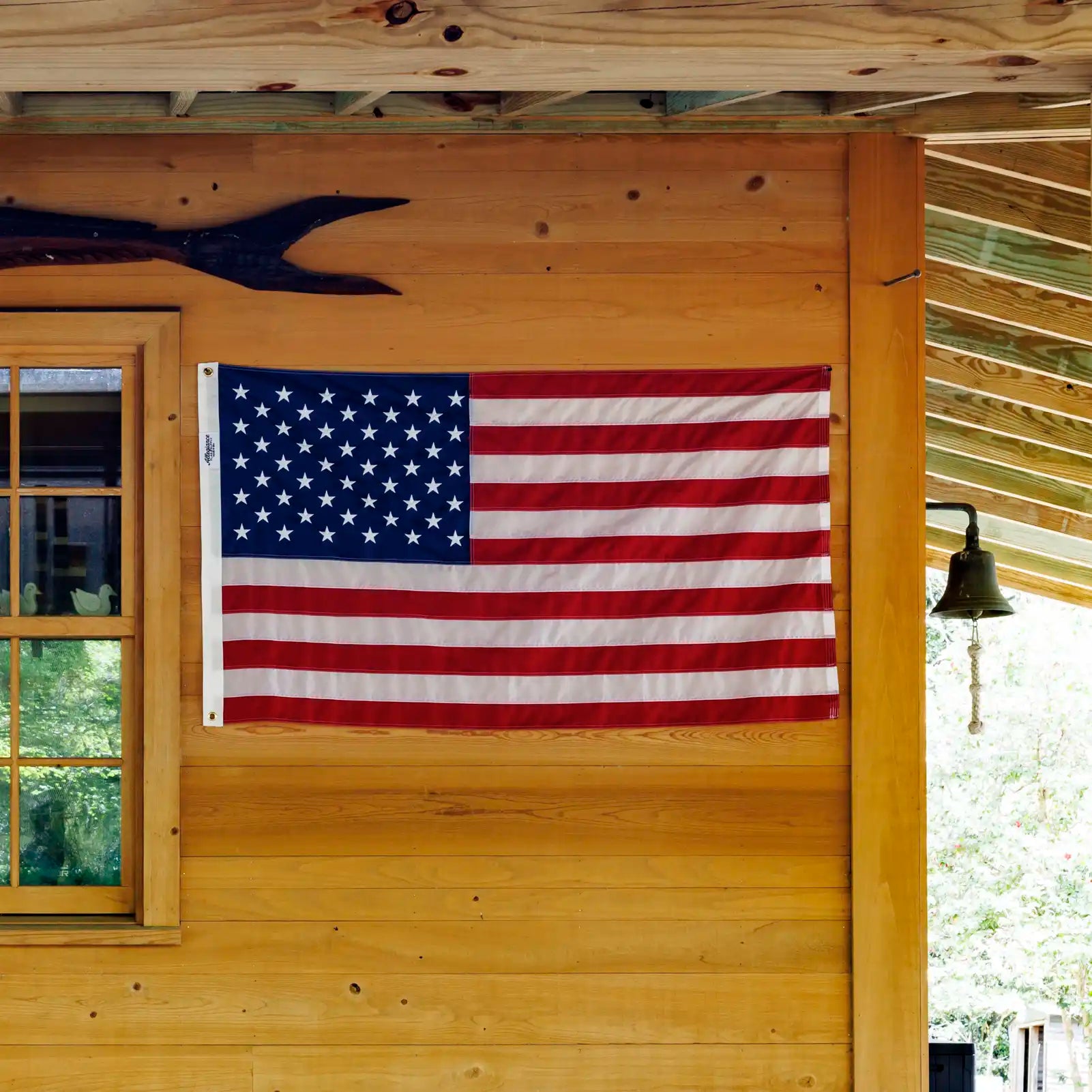 3' x 5' American Flag on Wall