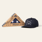 navy made in america dad hat and american flag