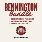 made in usa bennington flag bundle