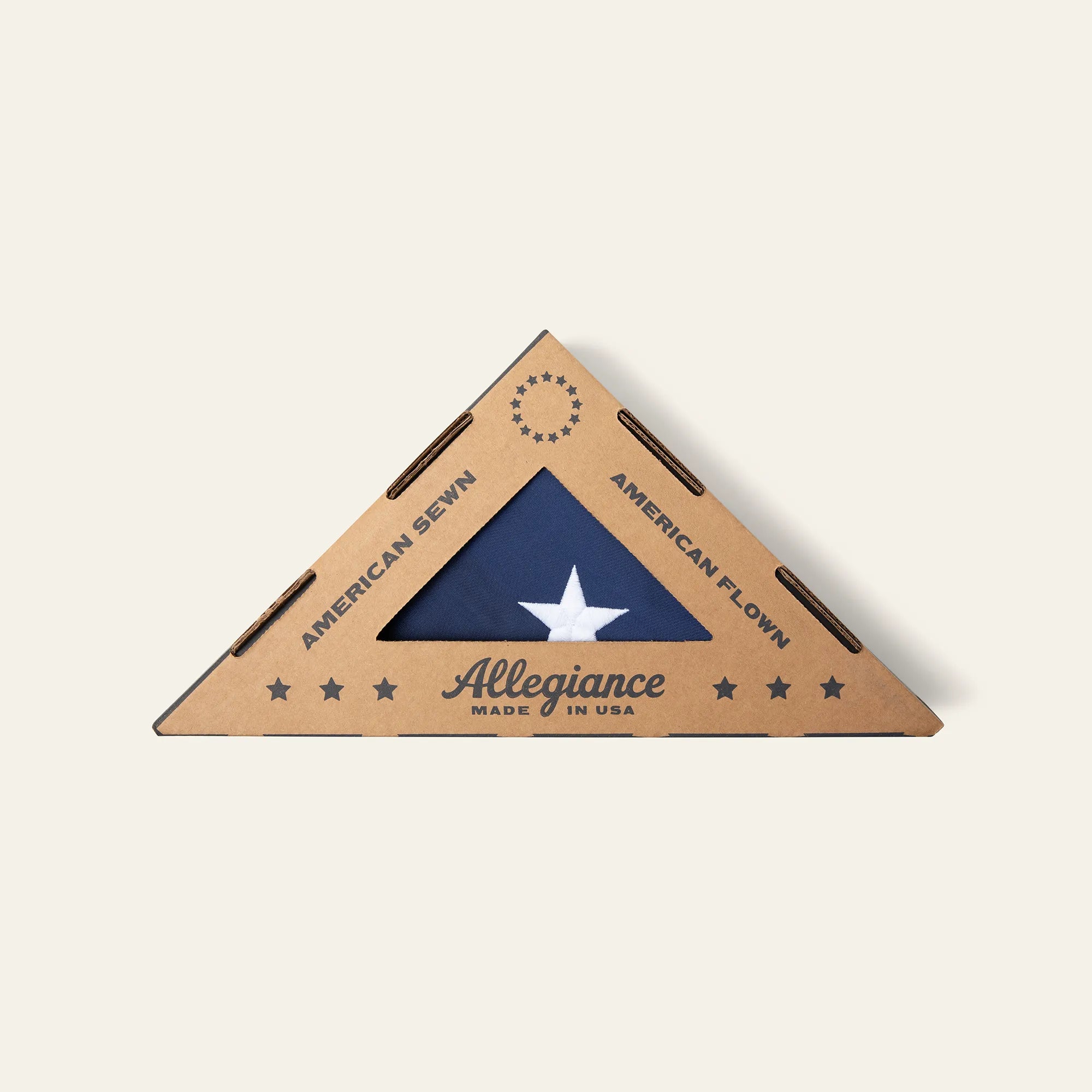 Betsy Ross Flag folded into Triangle