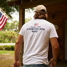 American made white tee