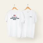 American made white tee
