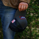 american flag trucker hat